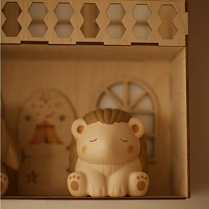 Игрушка сквиш антистресс Mrs. Ertha "Ежик Hoglet", кремовая с коричневым